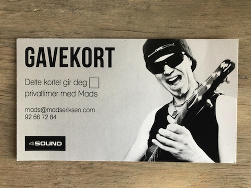 Guitar lessons with Mads